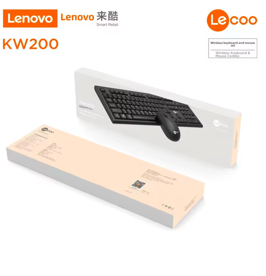 Lenovo Lecoo KW200 Wireless Keyboard & Mouse Combo Lenovo Lecoo KW200 Wireless Keyboard & Mouse Combo